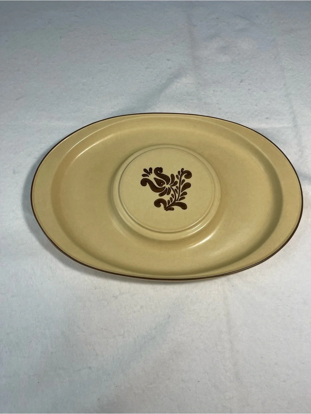 VINTAGE PFALTZGRAFF USA CHEESE ’N CRACKER TRAY #803 WITH ORIGINAL GLASS DOME
